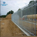 2.4m high boundary wall galvanised W section Security steel Palisade Fencing